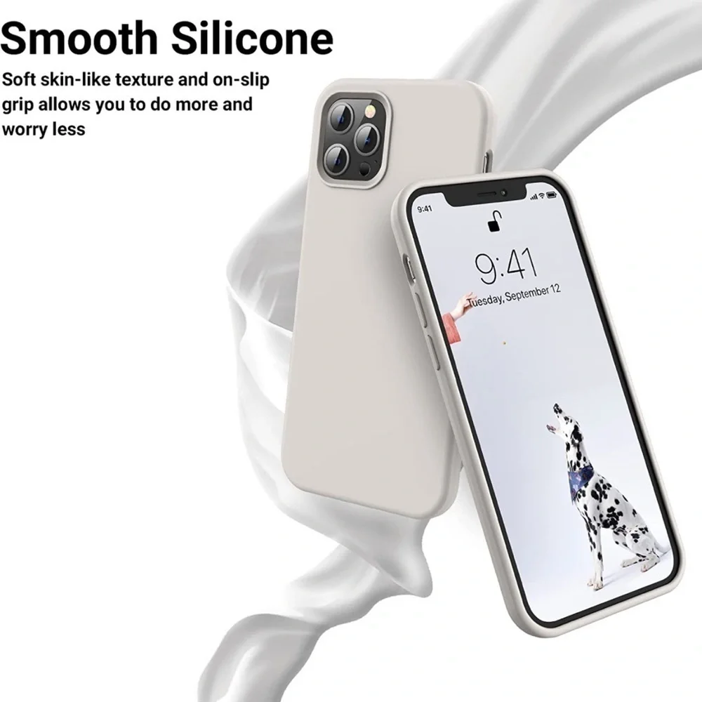iPhone 12 Pro Max Silicone Phone Case, Stone